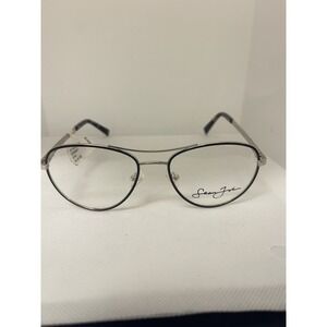 SEAN JOHN SJO 5106 045 SILVER/BLACK 55-18-145 FLEX HINGE Eyeglass D40